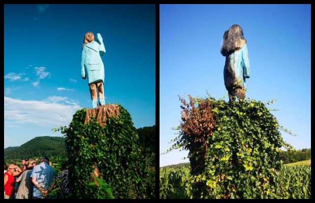 Melania Trump's statue