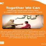 Ufone joins hands with Khana Ghar to provide relief to flood affected communities in Karachi