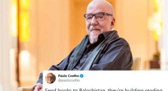 Paulo Coelho urges people to send books to Balochistan