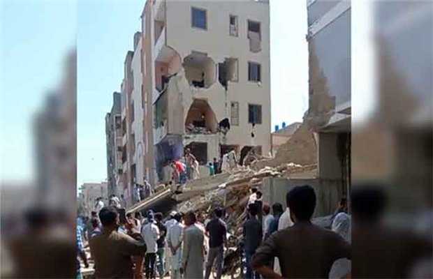 Residential building collapses