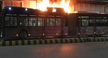 Peshawar: BRT service temporarily suspended after fourth fire incident