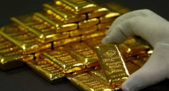 Gold price drops by Rs1500 per tola