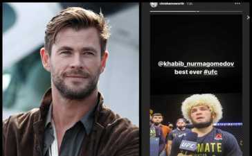 Chris Hemsworth Honors Khabib Nurmagomedov