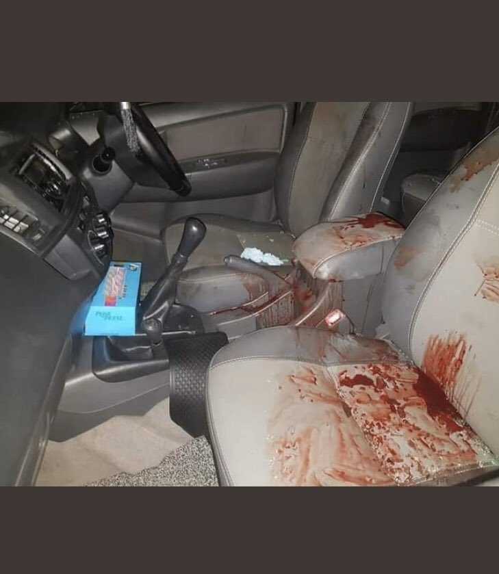 inside the car