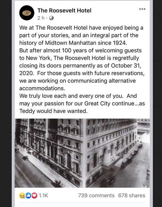 the Roosevelt Hotel story