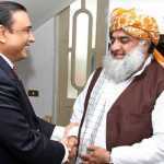 Maulana Fazl-ur-Rehman visits Asif Zardari at hospital In Karachi