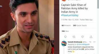 Netizens grill a Modi Bhakt for attributing Pakistani actor as fallen Pak Army officer on social media
