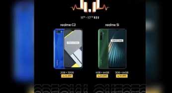 realme C2 Diamond Cut Design for Rs. 13,399/- & realme 5i Quad Camera Battery King for Rs. 21,099/- only on Daraz 11 11 Sale