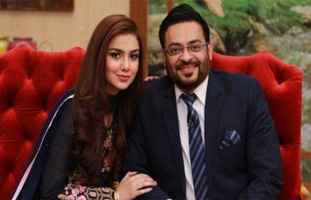 Dr. Aamir Liaquat with wife Tuba