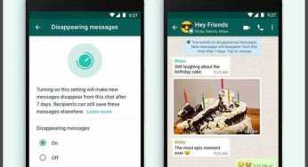 WhatsApp launches a new disappearing messages option