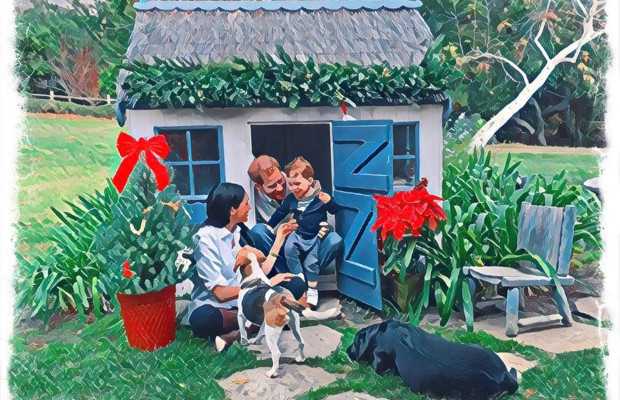 Meghan Markle, Prince Harry, and Archie Release Their Festive 2020 Christmas Card