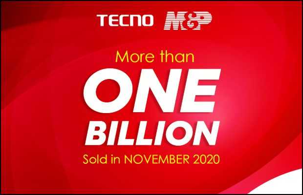 TECNO and M&P Celebrate 1 Billion Sales Record