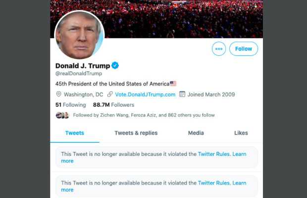 Trump Permanently Banned From Twitter