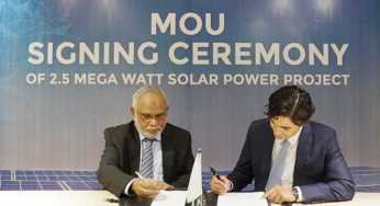 Master Changan Motors Signs Contract with Orient Power System to install a 2.5MW Solar Power Project