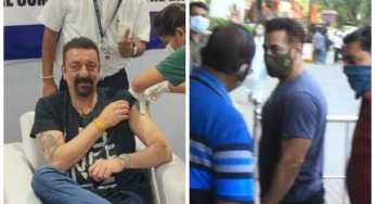 Sanjay Dutt and Salman Khan receive their first doses of COVID-19 vaccines