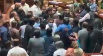 A day Ahead of Senate Elections, Sindh Assembly Session Turns Into Wrestle Mania