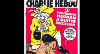 Charlie Hebdo slammed for publishing an offensive cartoon featuring Meghan and Queen Elizabeth II