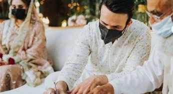 Usman Mukhtar sets an example with his social distant wedding
