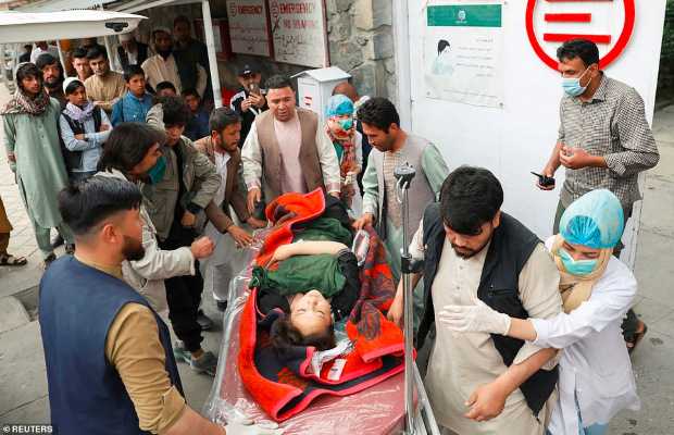A deadly blast outside Kabul’s school kill 55, injure more than 150