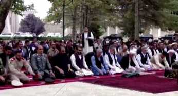 Watch: Kabul presidential palace on target of rocket attacks during Eid prayers