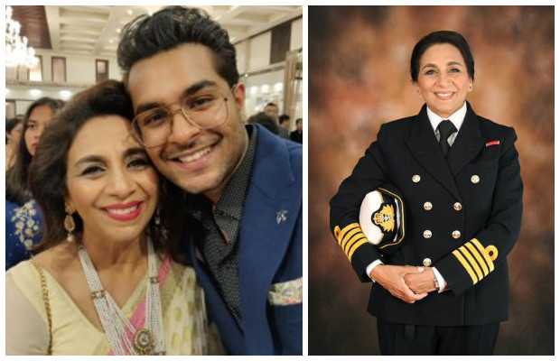 Asim Azhar's aunt in navy