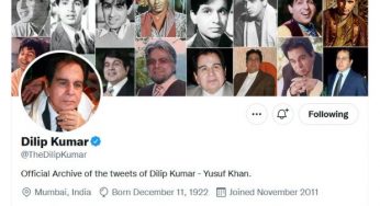 Dilip Kumar’s official Twitter account will be deactivated