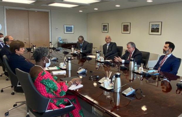 Finance Minister Shaukat Tarin in Washington to negotiate with the IMF