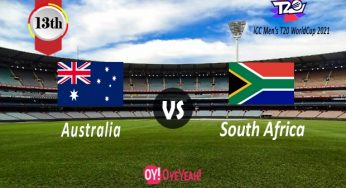 Live Score Australia vs South Africa – ICC Men’s T20 World Cup 2021