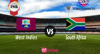 Live Score West Indies vs South Africa – ICC Men’s T20 World Cup 2021