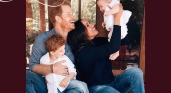 Harry and Meghan release Christmas card featuring first look at baby Lilibet