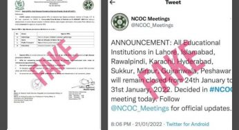 Fake notification circulating on social media regarding COVID-19 restrictions
