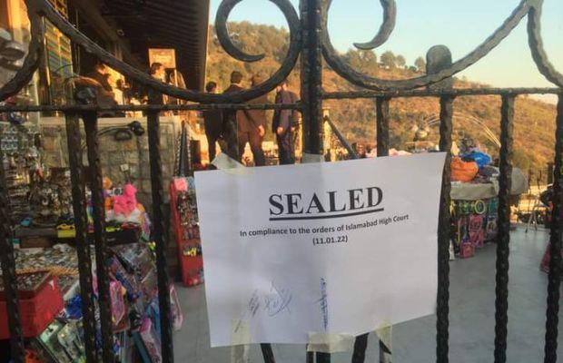Monal Restaurant sealed