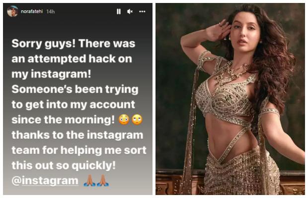 Nora Fatehi's Instagram hacked