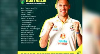 Australia Tour of Pakistan: Cricket Australia announces 18-member test squad