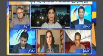 Hassan Nisar yet again misbehaves during live news show with analyst Reema Omer