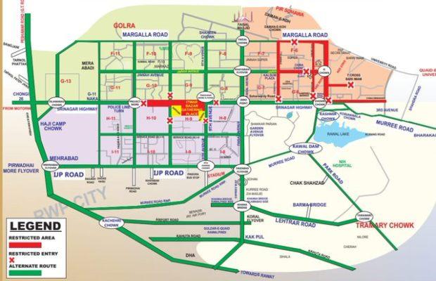 Islamabad Police traffic plan