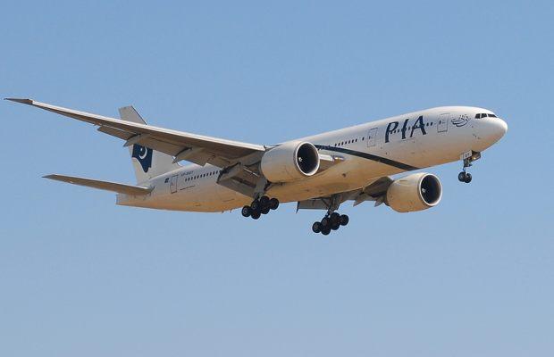 PIA flight to toranto