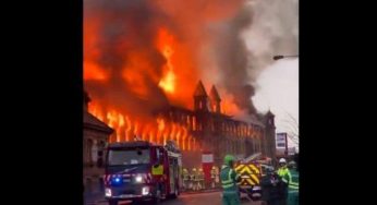 Massive fire breaks out at building that was used as ‘Downton Abbey,’ ‘Peaky Blinders’ set