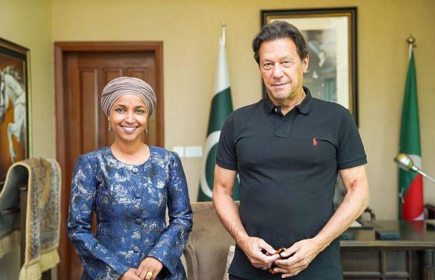 Ilhan Omar with Imran Khan