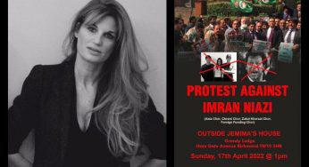Jemima Goldsmith reacts to anti-Imran Khan protests targeting her in London