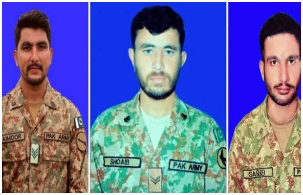 Three Pak Army soldiers martyred