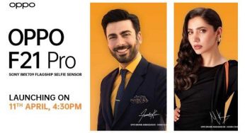 Mahira Khan and Fawad Khan roped in as the Brand Ambassadors for the Fantastic OPPO F21 Pro