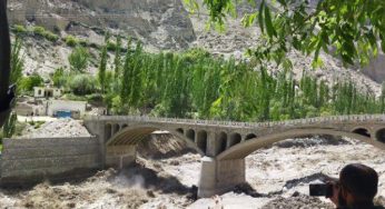 Watch: Hassan Abad bridge collapse in Gilgit Baltistan amid heatwave triggered GLOF