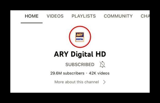 ARY Digital's youtube channel