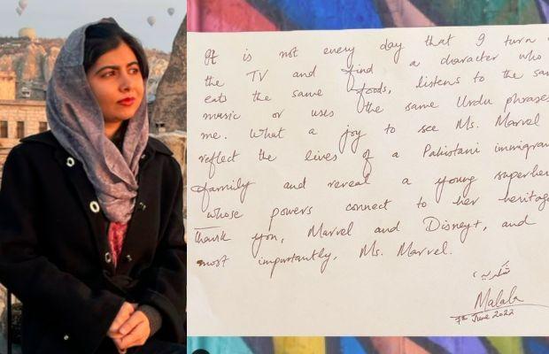 Malala's thankful note to Ms. Marvel