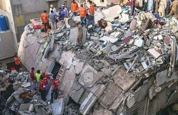 Building collapse in Moosa Colony