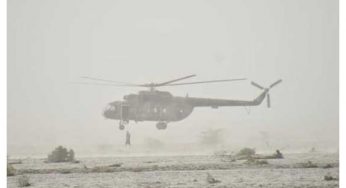 Pakistan army aviation helicopter goes missing with 6 on board