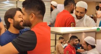 Pakistan cricket team celebrates Eid-al-Adha at a hotel in Colombo