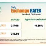 PKR falls to Rs217.66 per US Dollar in interbank market