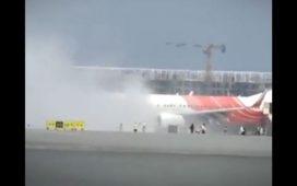 Air India Express Plane Catches Fire